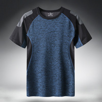 Szybkie suche Sport T Shirt mężczyźni 2021 krótkim rękawem lato dorywczo bawełna Plus rozmiar azjatycki M-5XL 6XL 7XL koszulki GYM Tshirt ubrania